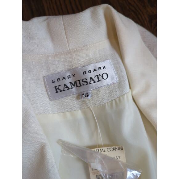 Geary Roark Kamisato Faux Wrap Linen Blend Pencil Dress NWT - Picture 2 of 8